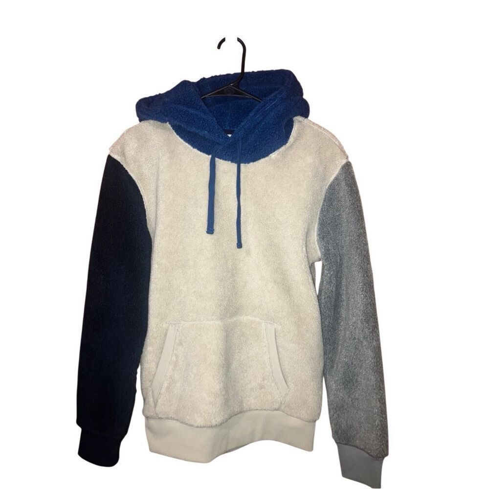 383. American eagle color block Sherpa hoodie size XS